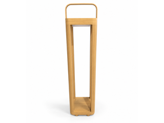 Solar Outdoor Lantern in Timber Look / 70cm 2