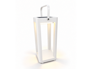 Solar Outdoor Lantern in White / 41cm 1