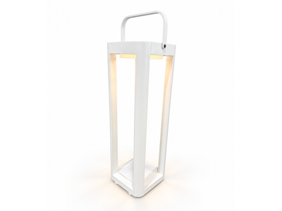 Solar Outdoor Lantern in White / 55cm 1