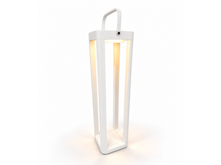 Solar Outdoor Lantern in White / 70cm 1