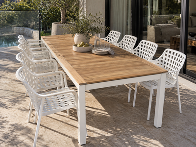 Barcelona Table with Aztec Chairs 9pc Outdoor Dining Setting_1
