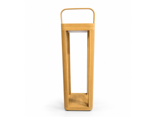 Solar Outdoor Lantern in Timber Look / 55cm 2