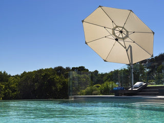 MELB CLEARANCE- V2 Eclipse 4m Octagonal Cantilever Outdoor Umbrella - Natural_8