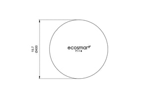 Ecosmart AB8 Silicone Burner Cover - top view.