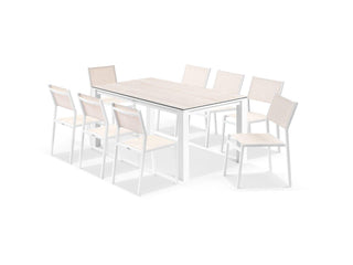 Adele Ceramic Table with Balkoni Chairs 9pc Outdoor Dining Setting_1