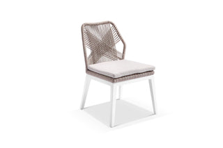 Serang Armless Outdoor Dining Chair Set in White / Biscuit / Pebble / Set of 2_2