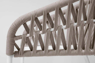 Treble Outdoor Lounge in White / Latte / Silver Beige 1