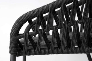 Treble Outdoor Dining Chair in Charcoal / Carbon / Silver Black 1