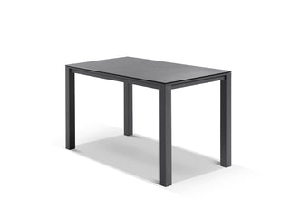 Adele Ceramic Table & Nivala Chairs | Outdoor Bar Setting in Charcoal / Dark Grey / Black / 5pc 165x95cm_3