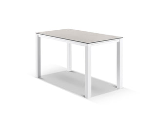 Adele Ceramic Table & Nivala Chairs | Outdoor Bar Setting in White / Light Grey / Frost Grey / 5pc 165x95cm_3