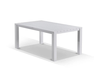Adele Table & Bali Chairs | Outdoor Dining Setting in White / 7pc 165cm_7
