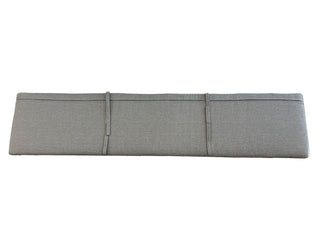 Adele Outdoor Bench Cushion in Slate / 195x42cm - back view.