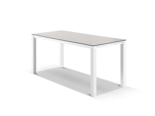 Adele Ceramic Table & Nivala Chairs | Outdoor Bar Setting in White / Light Grey / Frost Grey / 7pc 220x95cm_2