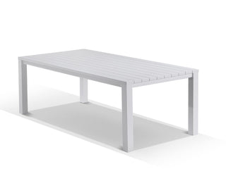 Adele Outdoor Dining Table in White / 220x95cm