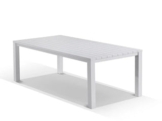 Adele Table & Bali Chairs | Outdoor Dining Setting in White / 9pc 220cm_7