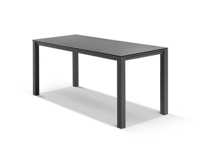 Adele Ceramic Outdoor Bar Table in Charcoal / Dark Grey / 220x95cm.
