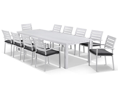 SYD FLOORSTOCK SALE- Adele table with Twain Chairs 11pc Outdoor Dining Setting_1
