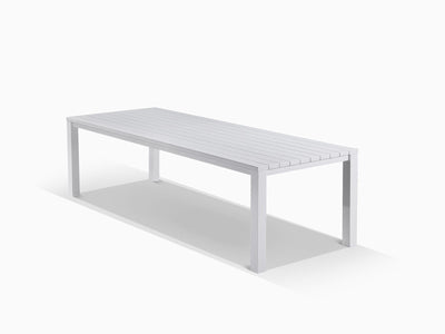 Adele Table & Twain Chairs | Outdoor Dining Setting in White / 11pc 280cm_4