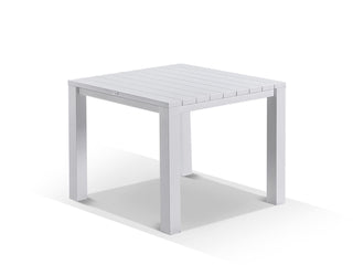 Adele Outdoor Dining Table in White / 95x95cm