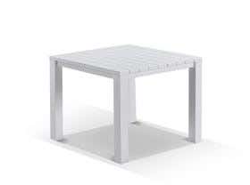 Adele Table & Nivala Chairs | Outdoor Dining Setting in White / Frost Grey / 5pc 95cm_2