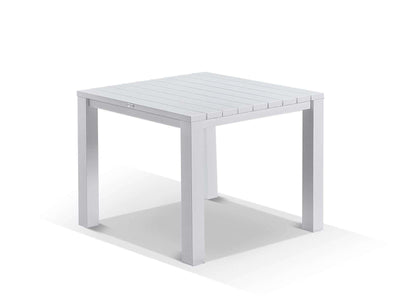 Adele Table & Bailey Chairs | Outdoor Dining Setting in White / 5pc 95cm_4