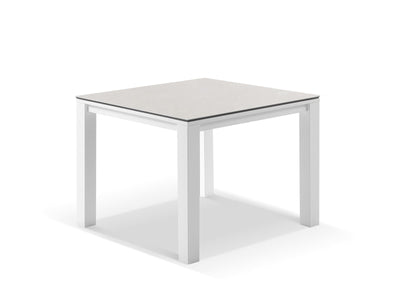 Adele Ceramic Table & Nivala Chairs | Outdoor Dining Setting in White / Light Grey / Frost Grey / 5pc 95cm_4