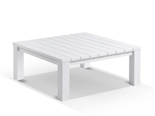 Adele Outdoor Coffee Table in White / 95x95cm.