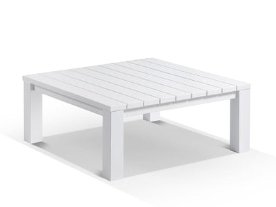 Adele Outdoor Coffee Table in White / 95x95cm.