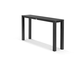 Adele Table & Nivala Chairs | Outdoor Balcony Bar Setting in Charcoal / Black / 4pc 210x42cm_6