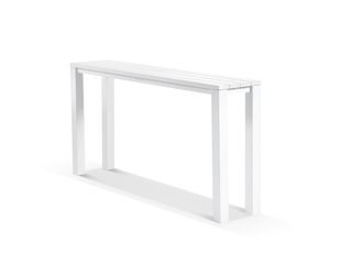 Adele Outdoor Bar Table in White / 195x42cm