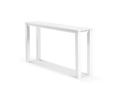 Adele Outdoor Bar Table in White / 195x42cm