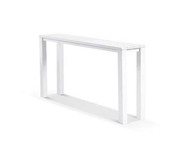 Adele Outdoor Bar Table in White / 210x42cm
