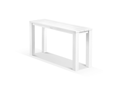 Adele Outdoor Dining Table in White / 140x42cm