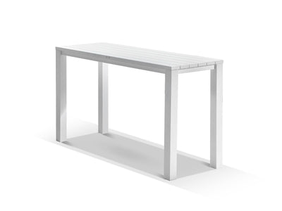 Adele Outdoor Bar Table in White / 180x63cm