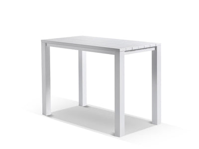 Adele Outdoor Bar Table in White / 140x63cm