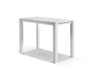 Adele Outdoor Bar Table in White / 140x74cm