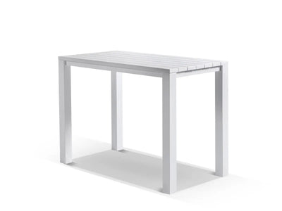 Adele Outdoor Bar Table in White / 140x74cm