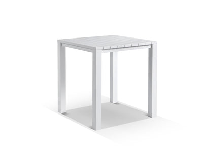 Adele Table & Nivala Chairs | Outdoor Bar Setting in White / Biscuit / 5pc 95x95cm_3