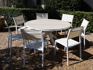 Adele Round Ceramic table with Balkoni Chairs 8pc Outdoor Dining Setting_1