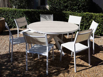 Adele Round Ceramic table with Balkoni Chairs 8pc Outdoor Dining Setting_1
