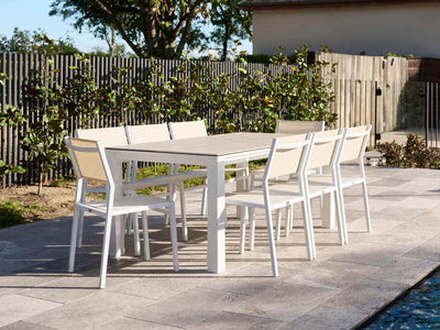 Adele Ceramic table with Balkoni Chairs 9pc Outdoor Dining Setting_1
