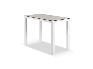Adele Ceramic Table & Serang Chairs | Outdoor Bar Setting in White / Light Grey / Gobi / 5pc 140x74cm_1