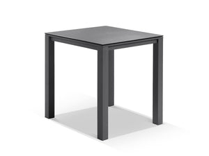 Adele Ceramic Outdoor Bar Table in Charcoal / Dark Grey / 95x95cm