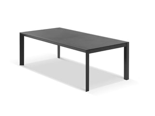 Adele Ceramic Extension Table & Verde  Chairs | Outdoor Dining Setting in Charcoal / Dark Grey_6
