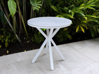 Adele Ceramic Round Table & Nivala Chairs | Outdoor Dining Setting in White / Light Grey / Frost Grey / 3pc 72cm_2