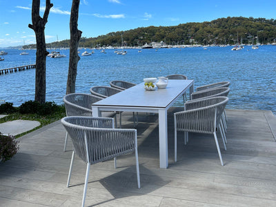Adele Ceramic table with Gizella Chairs 9pc Outdoor Dining Setting_1