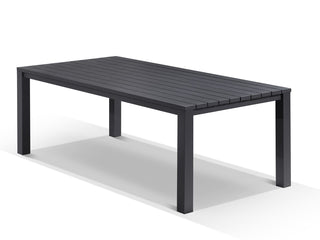 Adele Outdoor Dining Table in Charcoal / 220x95cm