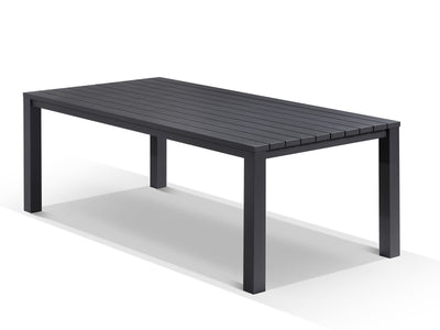 Adele Table & Nivala Chairs | Outdoor Dining Setting in Charcoal / Black / 9pc 220cm_9