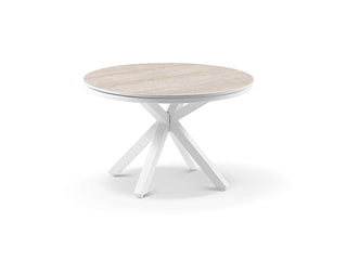 Milos Sofa Set | Outdoor Lounge Setting in White / Pebble / 4 Seater / Adele Coffee Table Set_11