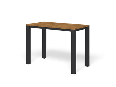 Adele Teak Outdoor Bar Table in Charcoal / 140x74cm